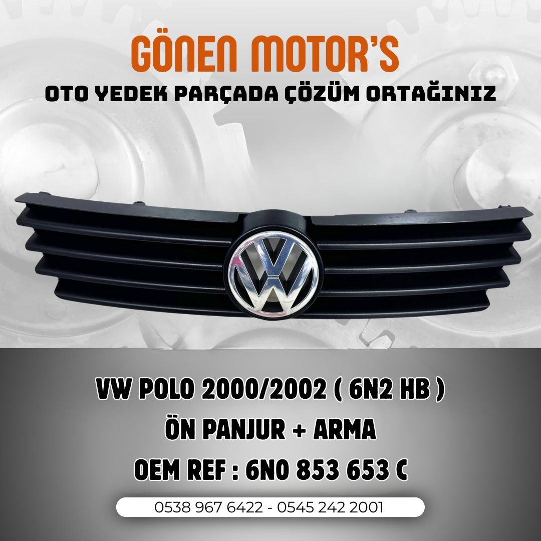 092 - 6N0 853 653 C Polo 6N2 Panjur ve Arma | Ön Panjur Seti